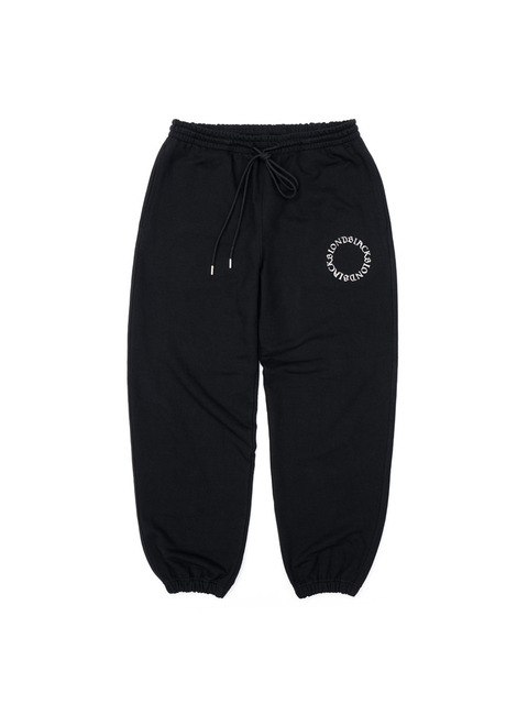 팬츠 - 블랙블론드 (BLACKBLOND) - BBD Ancient Metal Circle Logo Sweatpants (Black)