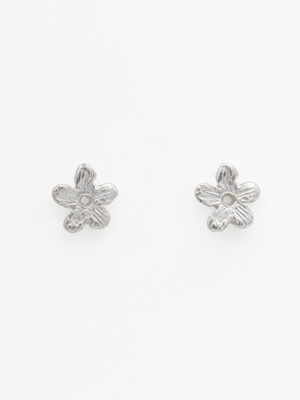 Mini Flower Earring_ E15[Silver]