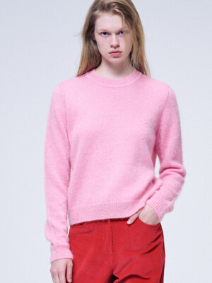 FIKA Mohair-blend Pullover, pink