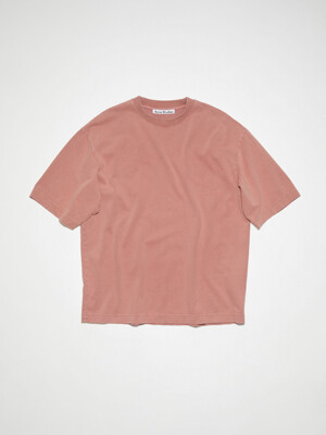 백 로고 코튼 크루넥 티셔츠 CL0218 DHU 빈티지 핑크