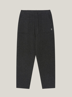 Cashmere 100% Margot Baggy Pants (Dark Grey)