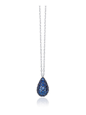 Sweet Drops Necklace _ midnight blue
