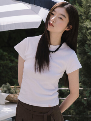 A-label short sleeved t-shirt_white