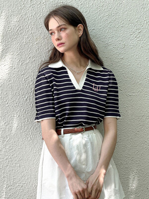 [24SS] Lautre Navy Stripe knit