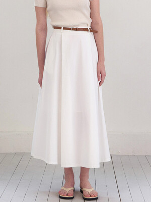fiona A-line belt skirt