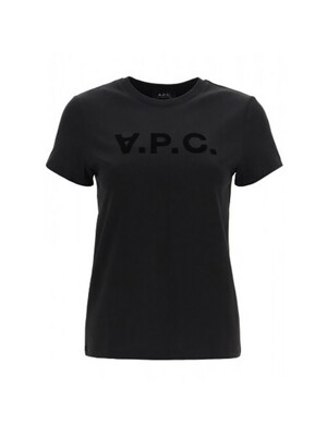 APC 아페쎄 반팔 티셔츠 VPC 로고 여성 블랙 COBQX F26944 LZZ
