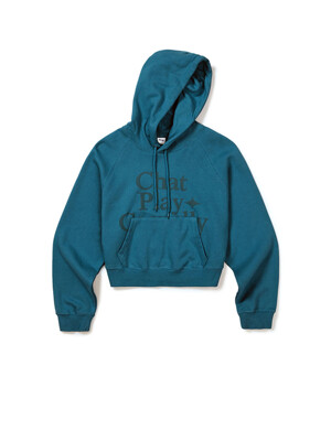 [Mmlg W] PUFF CPC HOODIE (TURQUOISE BLUE)