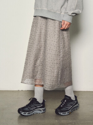 Dot See-through Layered Skirts_CTS609(3Color)