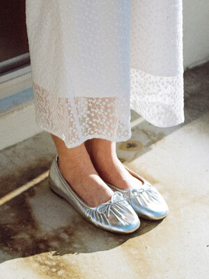 BORN SHIRRING FLAT SHOES_4COLORS