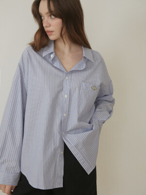 Senne classic stripe shirts (sky blue)