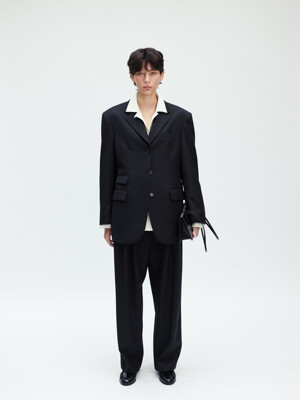 ALEX WOOL PANTS (BLACK)