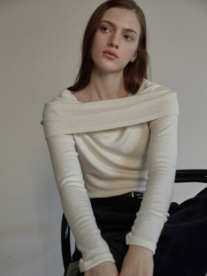 Luna off shoulder top - Ivory
