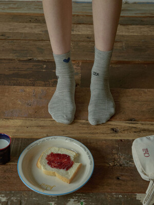 Coeur Wool Socks (Grey)