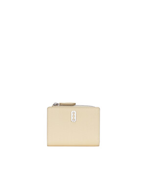 Perfec Flip Half Wallet (퍼펙 플립 반지갑) Milky Yellow