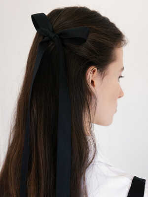 SATIN LONG RIBBON PIN_TT5S707BK