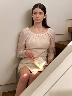 Lautre Miu Puff Ivory Blouse