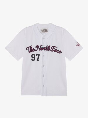 NT7UR25K 화이트라벨 TNF 크루 반팔 저지 탑_WHITE