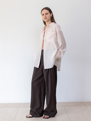 Waist-Banded Wide Pants SW5ML291_2color
