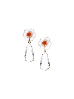 Transparent Daisy Flower Earrings