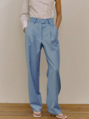 21SS WIDE PIN TUCK PANTS+SPAGETTI SWIMMING POOL