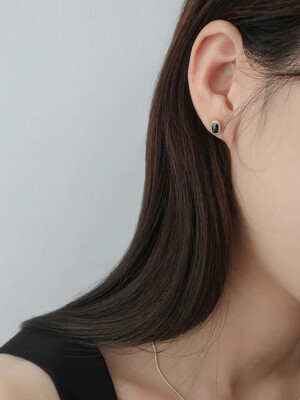 Black square Earring
