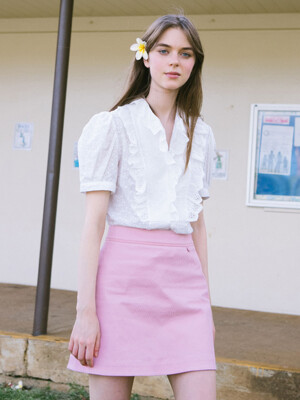 KUKIO A-line mini skirt (Ballerina Pink)