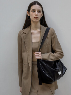 LEATHER HOBO BAG (2colors)