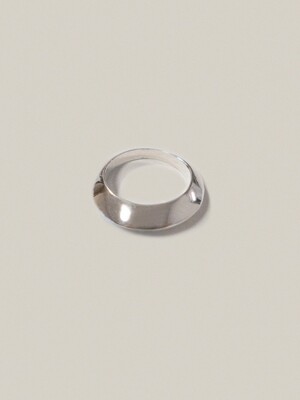 Crescent Silver ring