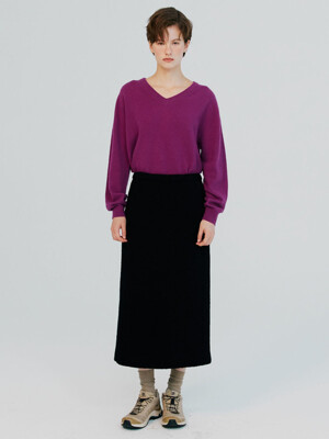 Boucle H-Line Long Skirt VC2299SK006M