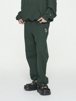 PINSCHER SMALL PATCH SWEATPANTS GREEN (RAPT120B)