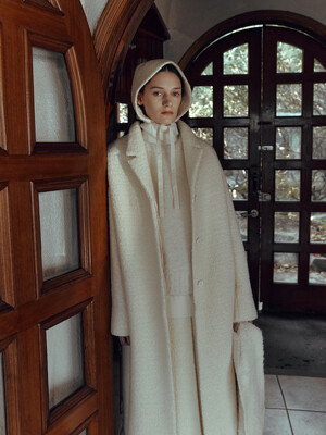 [단독] BOUCLE OVERSIZED COAT [IVORY]
