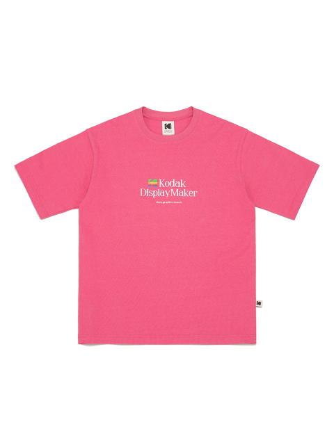 티셔츠,티셔츠 - 코닥 어패럴 (KODAK Apparel) - 디지털 레인보우 그래픽 세미오버핏 반팔티셔츠 PINK