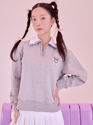 ESTHER BUNNY YOU CAN DO IT COLLARED SWEATSHIRT