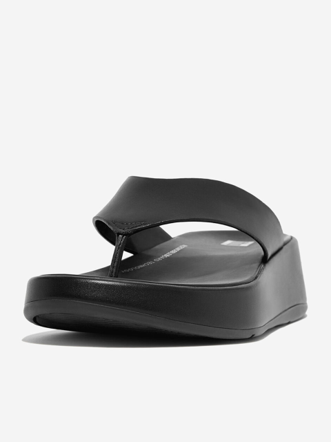 뮬/슬리퍼 - 핏플랍 (FITFLOP) - 핏플랍 F-모드 여성 레더 여성 플랫폼 쪼리 블랙