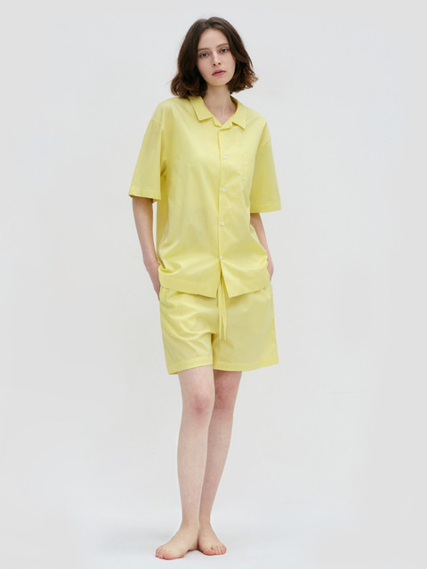 라운지웨어,라운지웨어 - 레이지지 (lazyz) - Stay Pajamas Short Pants - Lemon Yellow
