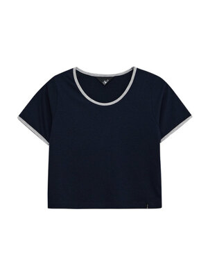 RINGER U NECK T - 3 COLOR