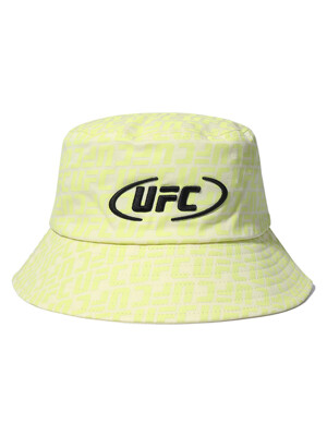 UFC 로고 모노그램 버킷햇 네온 옐로우 U2HWU1342NY