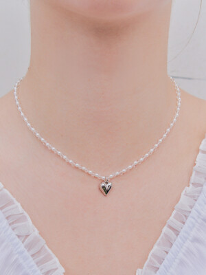 fairytale beads heart necklace