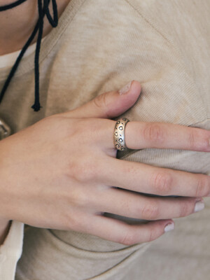 Heart Symbol Ring (Antique Silver, Matte) [SIZE.1]