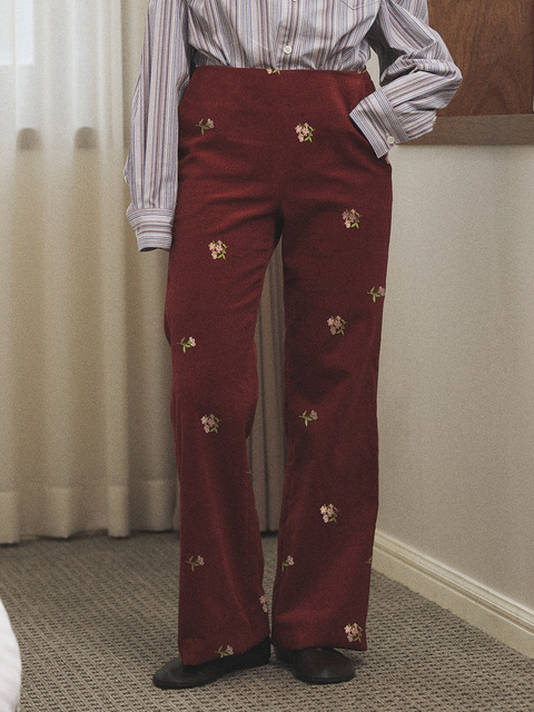 팬츠,팬츠,팬츠 - 호쿠스포쿠스 (HOKUSPOKUS) - [Dindi edition] Vintage birkin pants / Dindi red