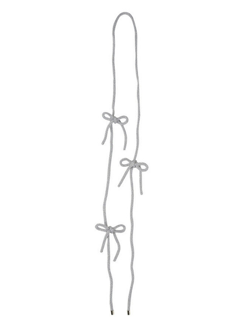 스카프/머플러 - 히플로우 (HYFLOW) - ribbon necklace scarf (silver)