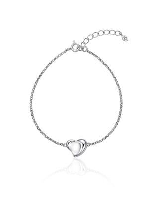 PS137 Lovely Heart Pendant Bracelet