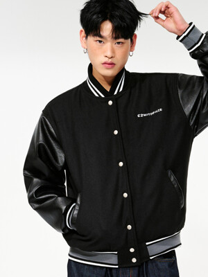 TEETH VARSITY WOOL JACKET (BLACK)