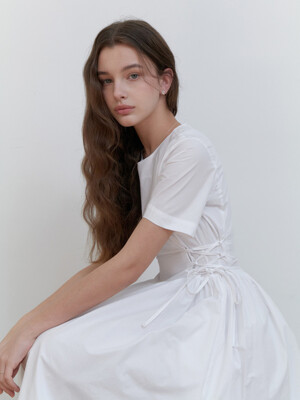 Peach corset dress 3color