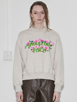 ROSE GARDEN SWEATSHIRT OATMEAL