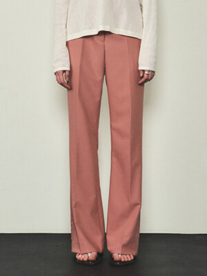 Slim Boot-cut Pants_CTB521(Pink)