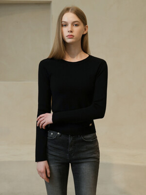 WK-03 BASIC KNIT_BLACK