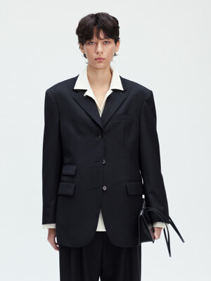 ALEX WOOL JACKET (BLACK)