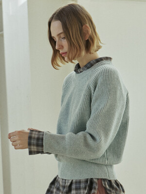 MIX WOOL KNIT_MINT