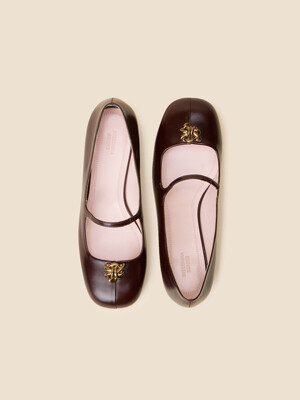 Fling star flats(brown)_DG1DS25001BRN